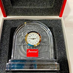 Baccarat Art Deco 3” Pendulette clock